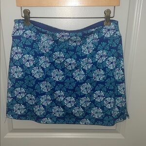 Floral Blue Skort